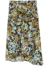 BIMBA Y LOLA LEOMIMOSA-PRINT MIDI SKIRT