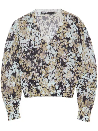 Bimba Y Lola Leomimosa-print Sweater In Black