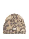 Bimba Y Lola Leopard Beanie In Neutral