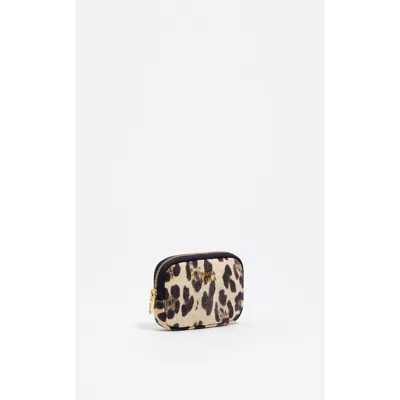 Bimba Y Lola Leopard Coin Purse In Animal Print