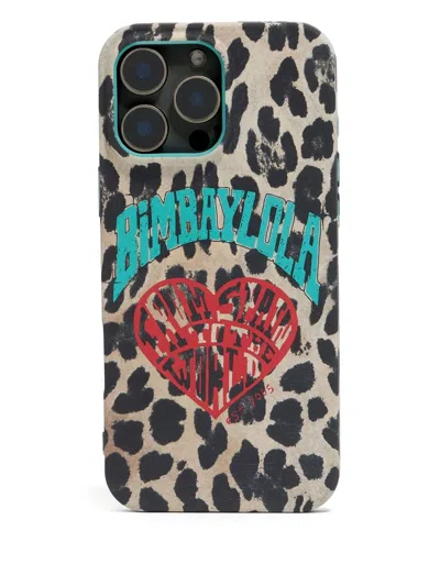 Bimba Y Lola Leopard Ipohone 14 Pro Max Case In Blue