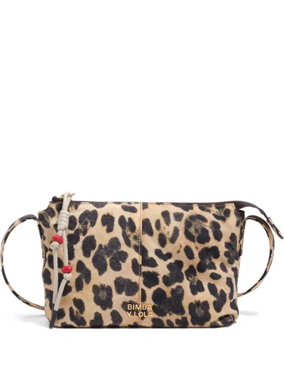 Bimba Y Lola Leopard Mini Bag In Animal Print