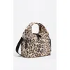 Bimba Y Lola Leopard Nylon Crossbody Bag In Neutral