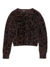 Bimba Y Lola Leopard-pattern Cardigan In Brown