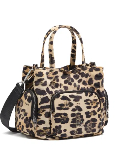 Bimba Y Lola Leopard-pattern Zip-fastening Mini Bag In Animal Print