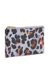 Bimba Y Lola Leopard Print Coin Purse In 紫色