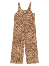 Bimba Y Lola Leopard-print Denim Jumpsuit