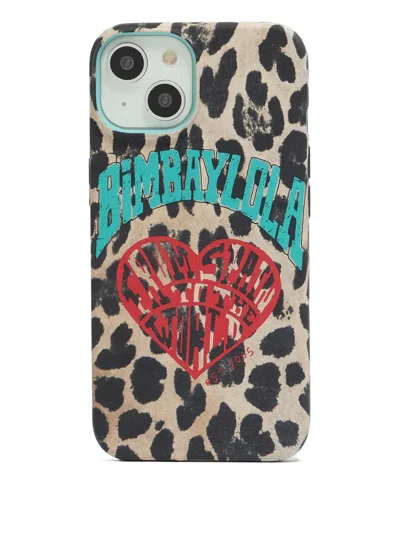 Bimba Y Lola Leopard-print Iphone 13 Case In Blue