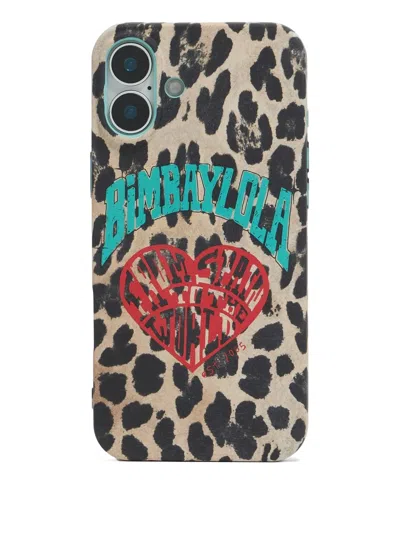 Bimba Y Lola Leopard-print Iphone 16 Plus Case In Blue
