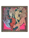 Bimba Y Lola Leopard-print Scarf In Black