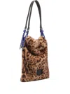 Bimba Y Lola Leopard-print Shoulder Bag In Animal Print
