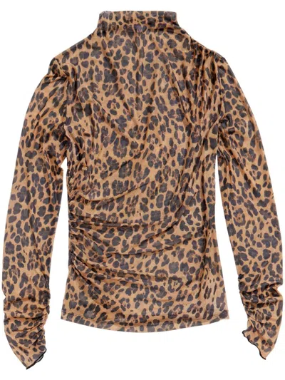 Bimba Y Lola Leopard-print T-shirt In Neutrals