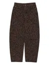 Bimba Y Lola Leopard-print Trousers In Brown