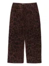 Bimba Y Lola Leopard-print Trousers In Brown
