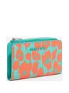 Bimba Y Lola Leopard-print Zip-around Wallet In Blue