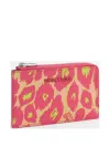 Bimba Y Lola Leopard-print Zip Wallet In Pink