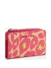 Bimba Y Lola Leopard-print Zip Wallet In Pink
