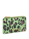 Bimba Y Lola Leopard Wallet In Green