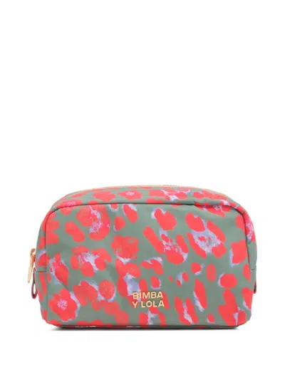 Bimba Y Lola Leopard-print Make Up Bag In Multi