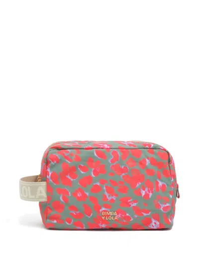 Bimba Y Lola Leopard-print Make-up Bag In Multi
