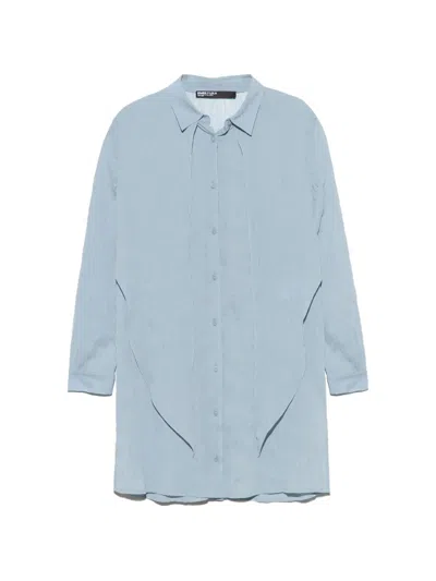 Bimba Y Lola Light Blue Pleated Shirt