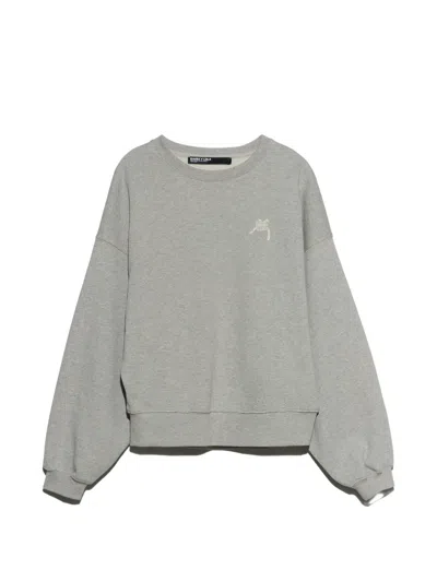 Bimba Y Lola Light-grey Balloon Sweatshirt In Gray