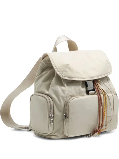 Bimba Y Lola Logo-appliqué Backpack In White