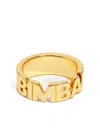 Bimba Y Lola Logo Cut-out Ring In Gold