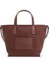 Bimba Y Lola Logo-debossed Tote Bag In Brown