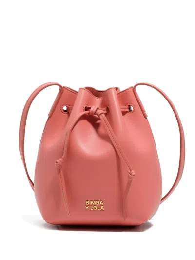 Bimba Y Lola Logo-detail Bucket Bag In Pink