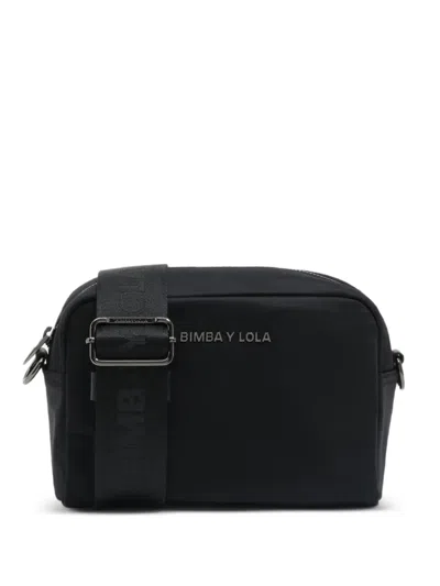 Bimba Y Lola Logo-detail Cross Body Bag In Black