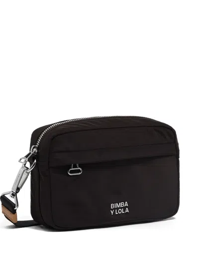 Bimba Y Lola Logo-detail Mini Bag In Black