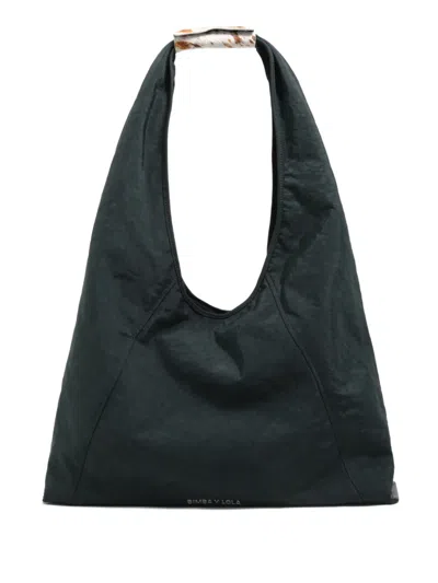 Bimba Y Lola Logo-detail Shoulder Bag In Green