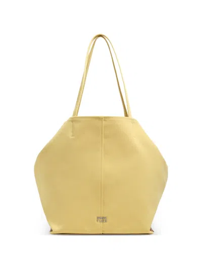 Bimba Y Lola Logo-detail Shoulder Bag In Yellow