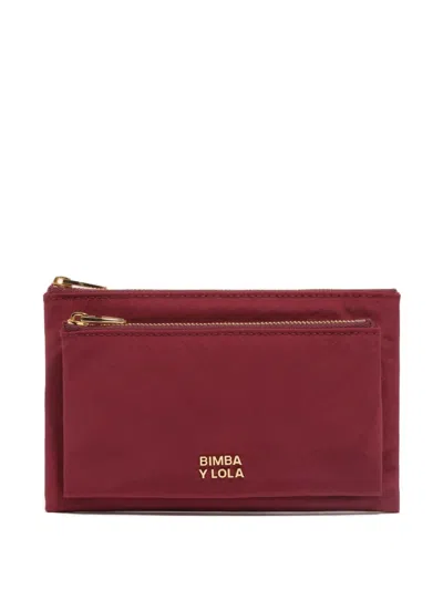 Bimba Y Lola Logo-detail Wallet In Burgundy