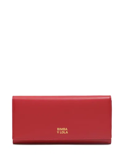 Bimba Y Lola Logo-detail Wallet In Red