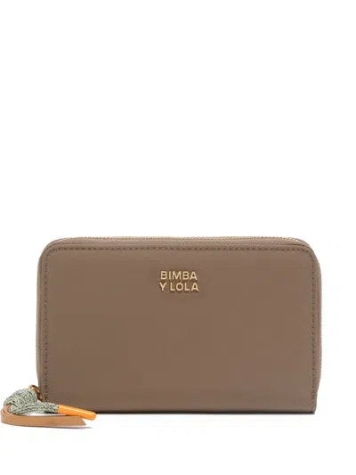 Bimba Y Lola Logo-detail Zip Wallet In Blue