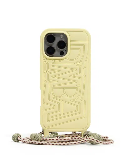 Bimba Y Lola Logo-embossed Iphone 14 Pro Max Case In Yellow