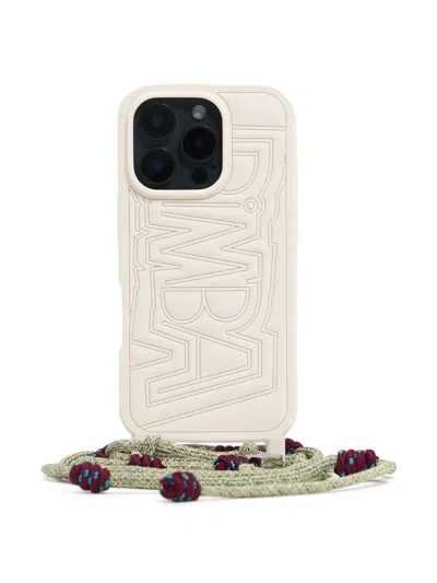 Bimba Y Lola Logo-embossed Iphone 15 Pro Case In Neutrals