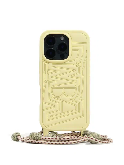 Bimba Y Lola Logo-embossed Iphone 15 Pro Case In Yellow
