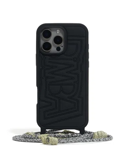 Bimba Y Lola Logo-embossed Iphone 15 Pro Max Case In Black