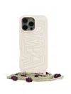 Bimba Y Lola Logo-embossed Iphone 15 Pro Max Case In Neutrals