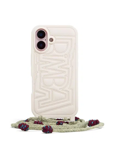 Bimba Y Lola Logo-embossed Iphone 16 Case In Neutrals