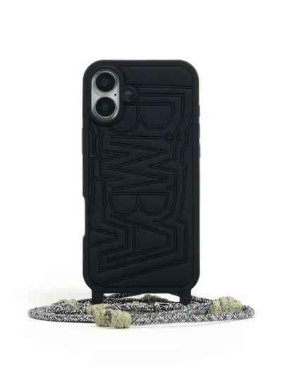 Bimba Y Lola Logo-embossed Iphone 16 Plus Case In Black