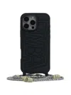 Bimba Y Lola Logo-embossed Iphone 16 Pro Max Case In Black