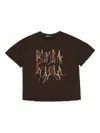 Bimba Y Lola Logo-embroidered Short-sleeve T-shirt In Black