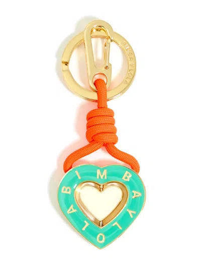 Bimba Y Lola Logo-engraved Keychain In Gold