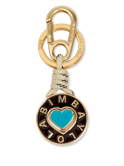 Bimba Y Lola Logo Keyring In Gold