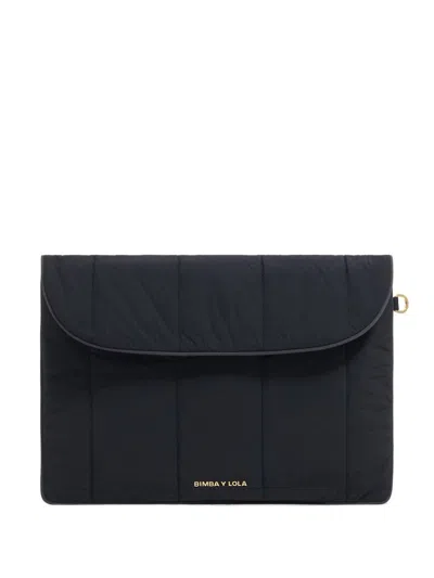 Bimba Y Lola Logo Laptop Bag In Black