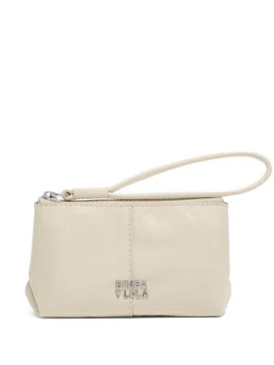 Bimba Y Lola Logo Leather Wallet In Brown